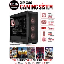 Özlen X90 RYZEN 7 5700 RX 580 8GB 16GB RAM 500GB M.2 SSD Oyuncu Bilgisayarı