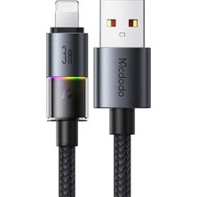 Mcdodo CA-8170 USB iPhone 3A 7 Renkli LED Işıklı Şarj Data Kablosu