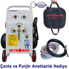 Seybomak Havalı Petek Temizleme ve Kanal Açma Makinesi 24 Litre Çift Yönlü-Darbeli Yıkama