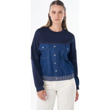 Kayra Denim Garnili Sweatshirt 31019