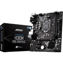 MSI Msı H310M Pro-V Plus Intel LGA1151 Ddr4 Micro Atx Anakart - Outlet