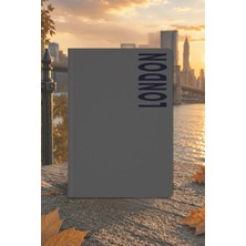 Le Color City Collection Ciltli Keten Defter Çizgili London 15X21