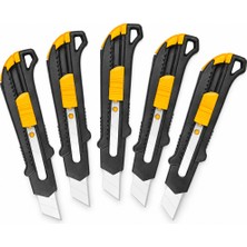 Sgs Plastik Gövdeli Maket Bıçağı – 5 Adetli Ekonomik Paket