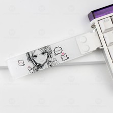 Silabor Özel Klavye Kurdelesi Akrilik Yarı Saydam Klavye Askısı Strap Klavye Aksesuarı