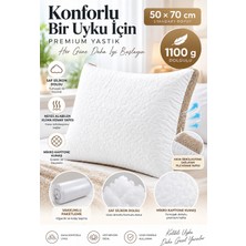 Mixcotton Home Maxi Klimalı Silikon Yastık -Sert Uyku YASTIĞI-1100 GR-50X70 cm