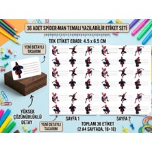Turuncu Kırtasiye 48 Adet Spider-Man Örümcek Adam Temalı Defter Ve Kitap Etiketi Seti (6 Farklı Tasarım - 3.5 x 6.5 cm - 2 A4 Sayfa) M MIX