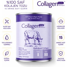 Collagen Forte Platinum Saf ve Doğal Çift Hidrolize Kolajen Peptitler Içeren Takviyesi (50 Günlük) 500G