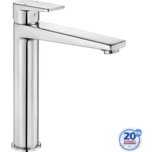 E.C.A. E.C.A Dalia Yüksek Tip Krom Lavabo Bataryası Aç - Kapa Özellikli Model 102188114