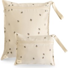 Mushie Islak Kirli Çantası (2li Set) - Bees