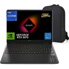 Hp  Omen 16-AM0031NT I9-14900HX 32G Ram 1tb SSD 8g Rtx 5070 16 Fhd Windows 11 Pro C39J4EA Oyuncu Dizüstü Bilgisayar + Snertech Çanta