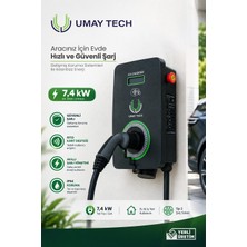 Umay Tech Ac Araç Şarj Istasyonu 7,4kw Monofaze Bireysel