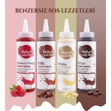Melwiss 4'lü Bitter-Sütlü Çikolata-Beyaz Çikolata- Frambuaz Sos Paketi