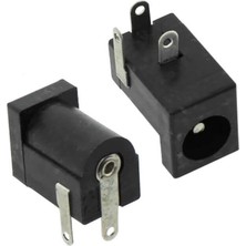 Gollum Teknoloji DC-005 Güç Jakı 5.5×2.1mm Dc Dişi Soket — 3 Pin Pcb Şarj Girişi (5'li Paket, Siyah/beyaz)
