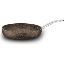 Brioni Stone-Age Terra 28 cm Çizilmez Yanmaz Yapışmaz Indüksiyonlu Tava