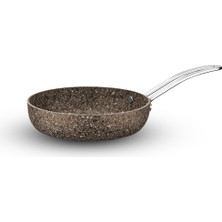Brioni Stone-Age Terra 24 cm Çizilmez Yanmaz Yapışmaz Indüksiyonlu Tava