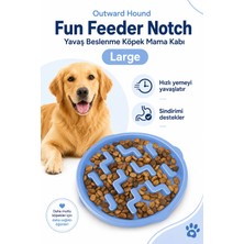 Outward Hound Fun Feeder Notch Yavaş Beslenme Köpek Mama Kabı Large
