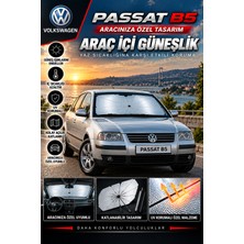 STS Oto Aksesuar Volksvogen Passat B5 Araç Ön Cam Güneşliği Katlanabilir Şemsiye Oto Güneşlik Uv Korumalı Gölgelik Araba Oto Şemsiyesi