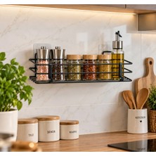 Esmana Living Yapışkanlı Baharatlık Tezgah Üstü Düzenleyici Modern Tasarım ile Geniş Depolama Alanı
