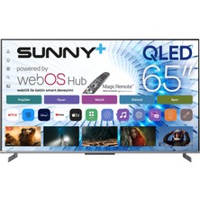 Sunny Plus SN65LEDS-W03M  65" 165 Ekran Uydu Alıcılı 4K Ultra HD webOS Smart QLED TV
