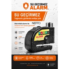 Locks Alarmlı Disk Kilidi – 110 Db Sesli Uyarı, Su Geçirmez Motosiklet&bisiklet Disk Fren Kilidi, Krom