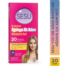 4 Adet Sesu Yüz Sir Ağda Bantları Ağdaya Ilk Adım Seti 20'li