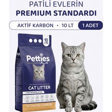 Petties Aktif Karbonlu Kedi Kumu 10 Lt