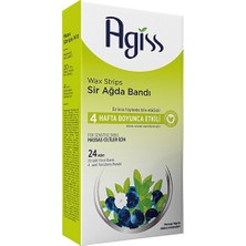 Agiss Sir Ağda Bantları Bacak & Vücut Bölgesi 24'lü (Hassas Ciltler Için)