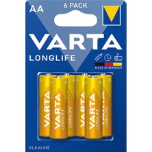 5 Adet Varta Longlife 4+2 Li Aa Kalem Pil