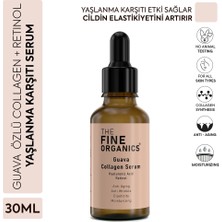 2 Adet The Fine Organics Guava Özlü Collagen + Retinol Yaşlanma Karşıtı Yüz Serumu 30 ml
