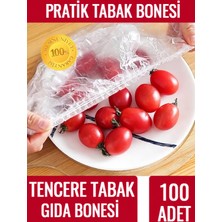 Dofix 100 Adet Pratik Tazeliği Koruyan Tabak Bonesi | Çok Amaçlı Kapak Gıda Bonesi -40CM
