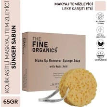 The Fine Organics Kojik Asit Içeren Leke ve Kararma Karşıtı Makyaj Temizleme Sabunu 65 gr