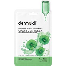 2 Adet Dermokil %99 Purity Pdrn (Sodium Dna) & Cica & Centella Skin Barrier Kağıt Jel Maske 25 gr