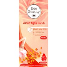 5 Adet Bee Beauty Vücut Ağda Bandı Şeftali 24'lü