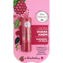 4 Adet Bee Beauty Ahududu Aromalı Dudak Kremi 5 gr