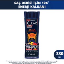 4 Adet Clear Men Kepeğe Karşı Etkili Şampuan Scalp Maxcharge Oracle Red Bull Racing 330 ml