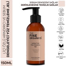 The Fine Organics Liçi Özlü Arındırıcı ve Sebum Dengeleyici Yüz Temizleme Jeli 150 ml
