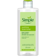 2 Adet Simple Kind To Skin Yatıştırıcı Yüz Tonik 200 ml