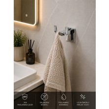 FUALORA Yapışkanlı Banyo Aksesuarı Ikili Bornozluk 304 Paslanmaz Çelik