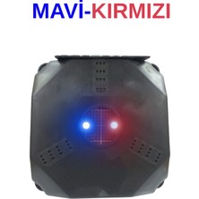Satışmax Caydırıcı Ev ve Araç Güvenlik Yanıp Sönen Alarm LED Işık (Mavi-Kırmızı) Güneş Panelli Büyük Boy
