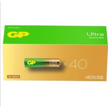 Gp 15AU-2MTPB40 G-Tech Lr6 Ultra Alkalin Aa Kalem Pil 40'lı Paket