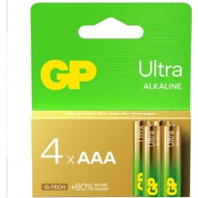 Gp 24AU-2U4 G-Tech Lr3 Ultra Alkalin Aaa Ince Kalem Pil 4'lü Paket