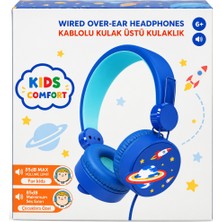 Nessi World Uzay Desenli Mikrofonlu Kulak Üstü Kulaklık
