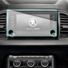 Ael-Tech Skoda Kodiaq Uyumlu 8 Inç Navigasyon Cam Ekran Koruyucu 2018-2022