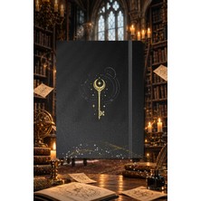 Le Color Wizard Ciltli Deri Defter Çizgili Key 13X18 cm