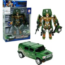 Nessi World HW-899-1-2-5 Kut. Dönüşebilen Robot Jeep 1:24