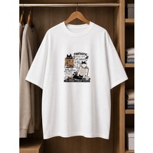 Invictus10 Fantastıc Cat Baskılı T-Shirt