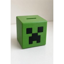 Minecraft Creeper Kumbara Çocuk Odası Dekor 3D Baskı