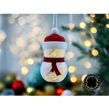 Home 2 Adet Işıklı Kardan Adam Yılbaşı Çam Ağacı Süsü - 14 cm