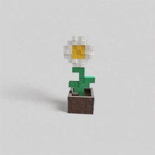 3D Stuff Minecraft Papatya Çiçek - Plastik