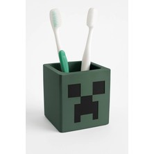 Minecraft Creeper Diş Fırçalık Banyo Organizer 3D Baskı